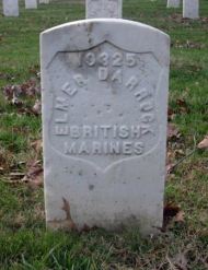 The Original Grave Marker for Private Elmer Robert Darrock