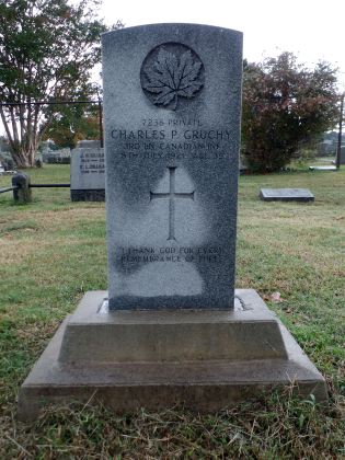 The grave of Charles Philip Gruchy
